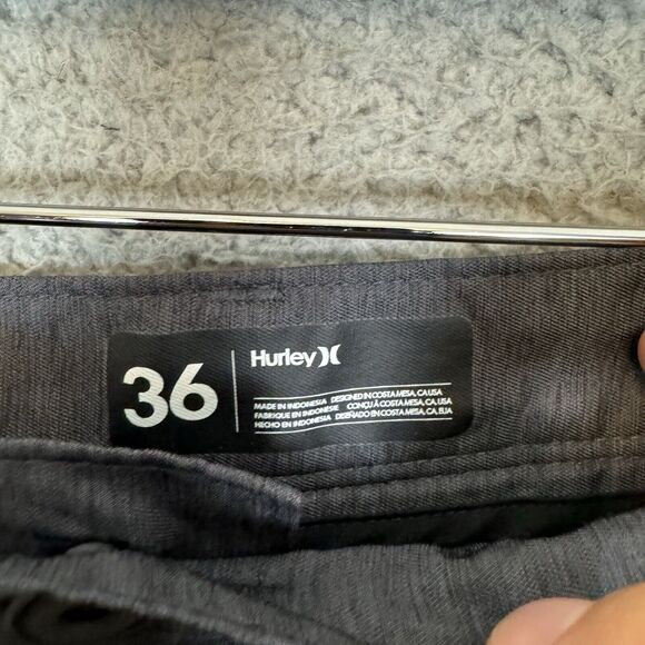 HURLEY Shorts Mens 36 Grey‎ Hybrid Chino Wicking Casual Stretch - Picture 5 of 6
